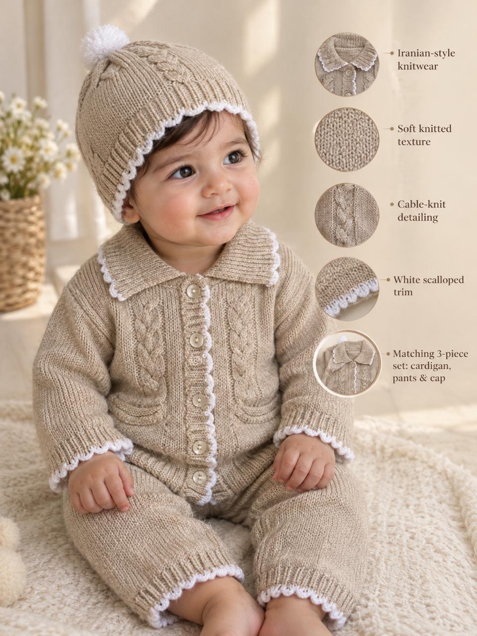 Premium Knitted Suit for Girls – Elegant, Soft & Stylish