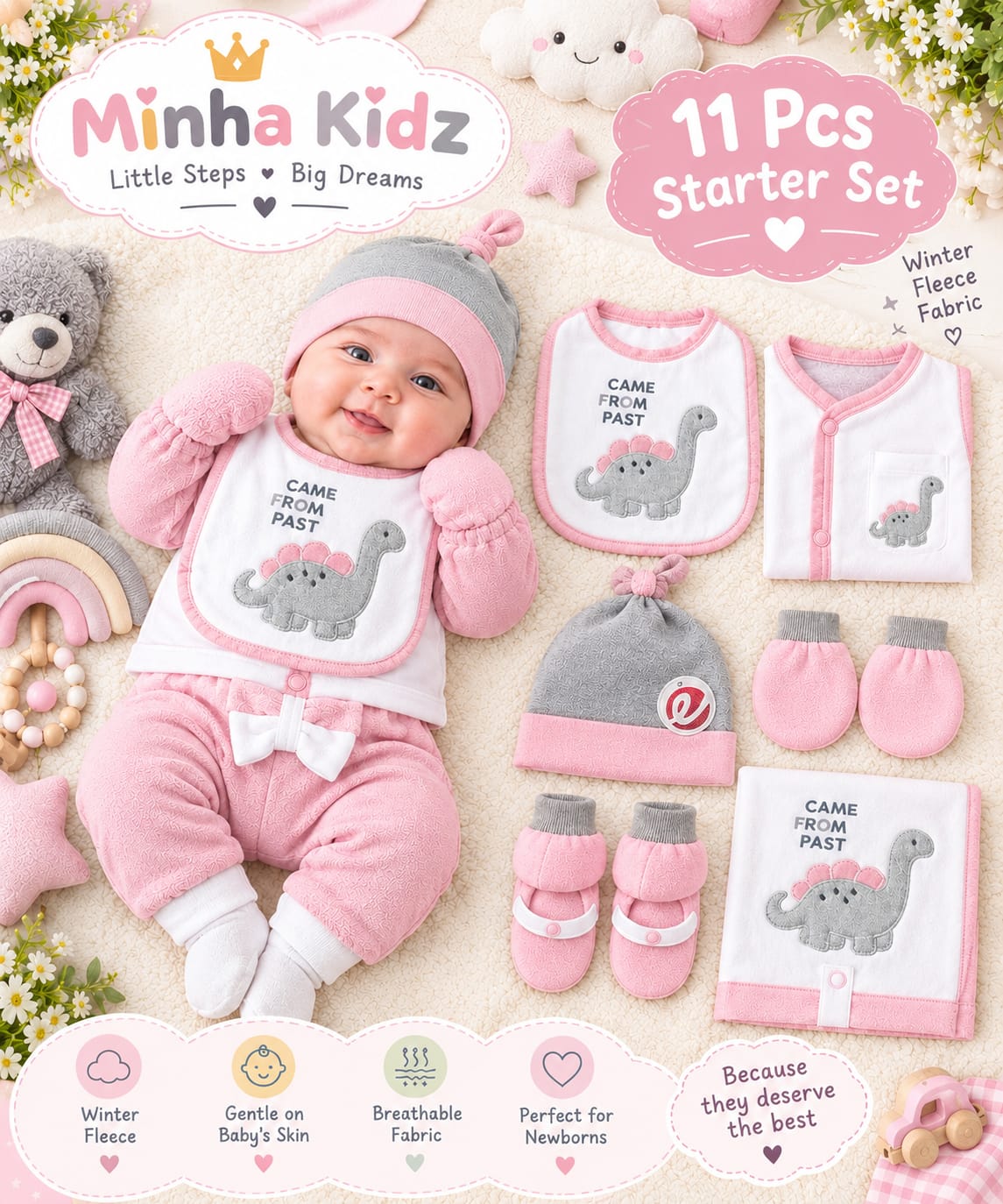 11-Piece Premium Newborn Starter Set