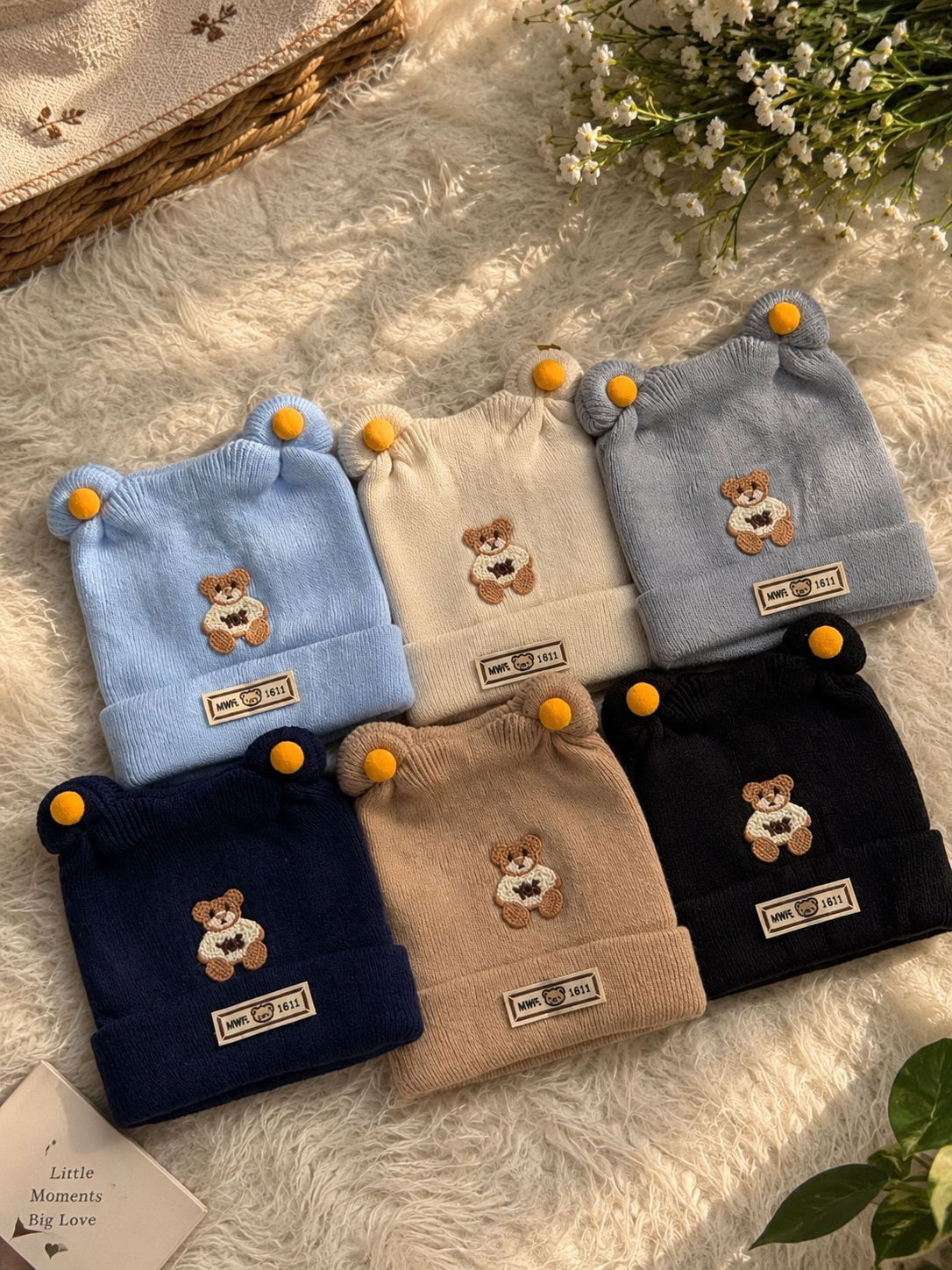 Minha Kidz Premium Winter Caps for Kids 🤍