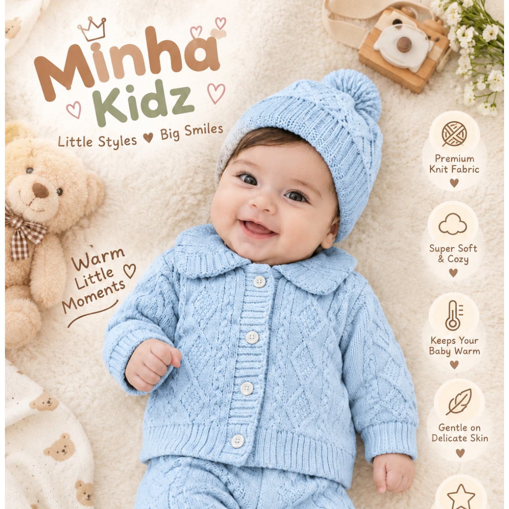 Premium Knitted Suit for Boys – Soft, Stylish & Comfortable