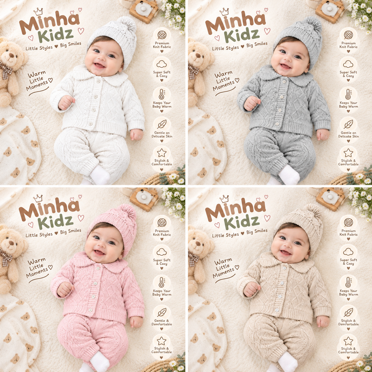 Premium Knitted Suit for Boys – Soft, Stylish & Comfortable