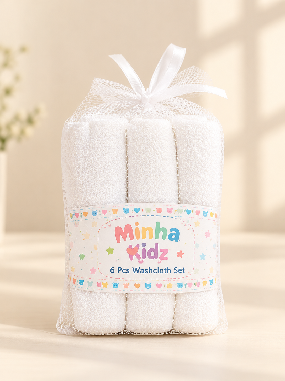 Premium Baby Washcloth Set – 10 Pieces | Soft & Gentle Cleaning Cloths