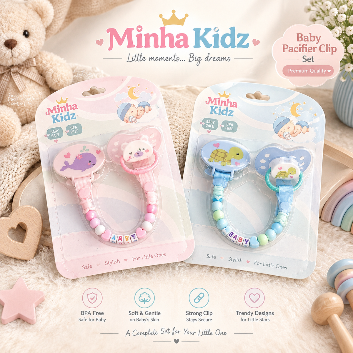 Premium BPA-Free Silicone Baby Pacifier
