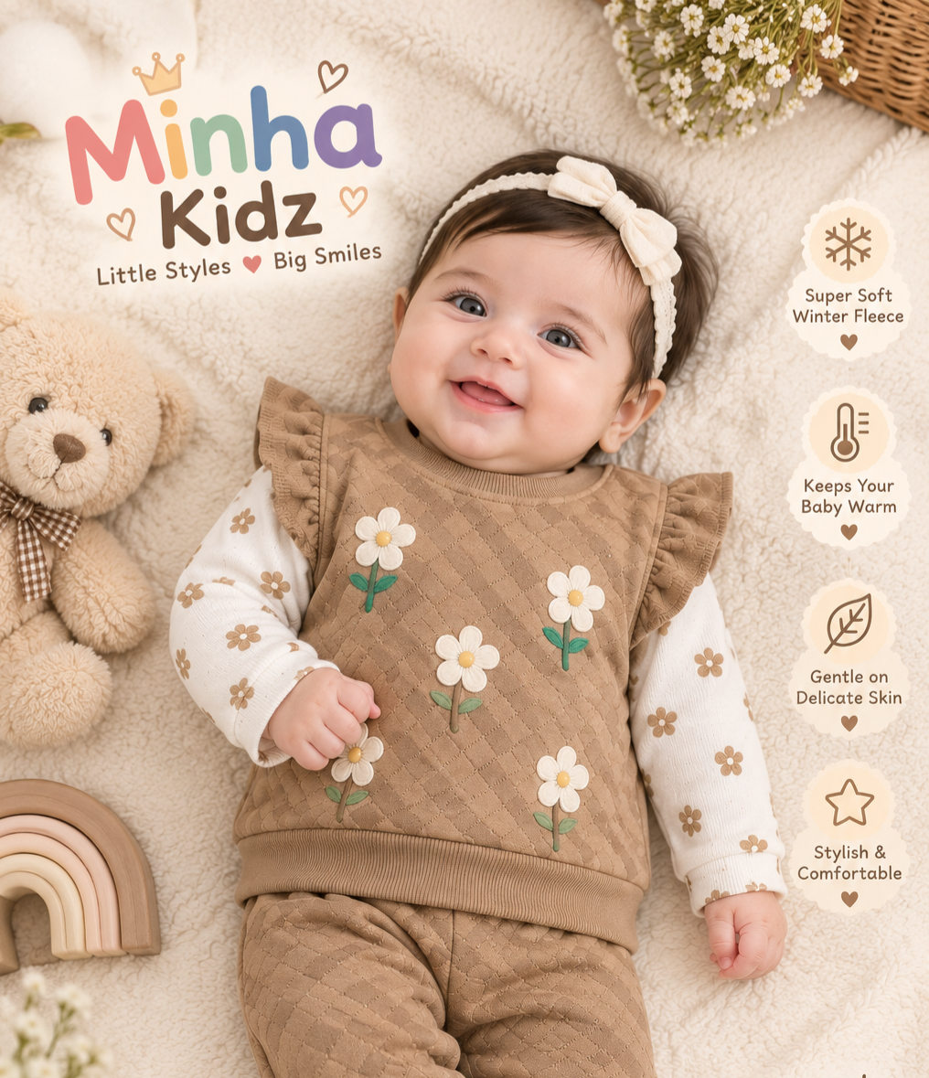 Premium Winter Suit for Girls with Warm Fleece Inner